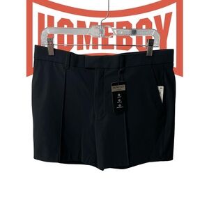 Alfani Men's Black Flat Front Shorts